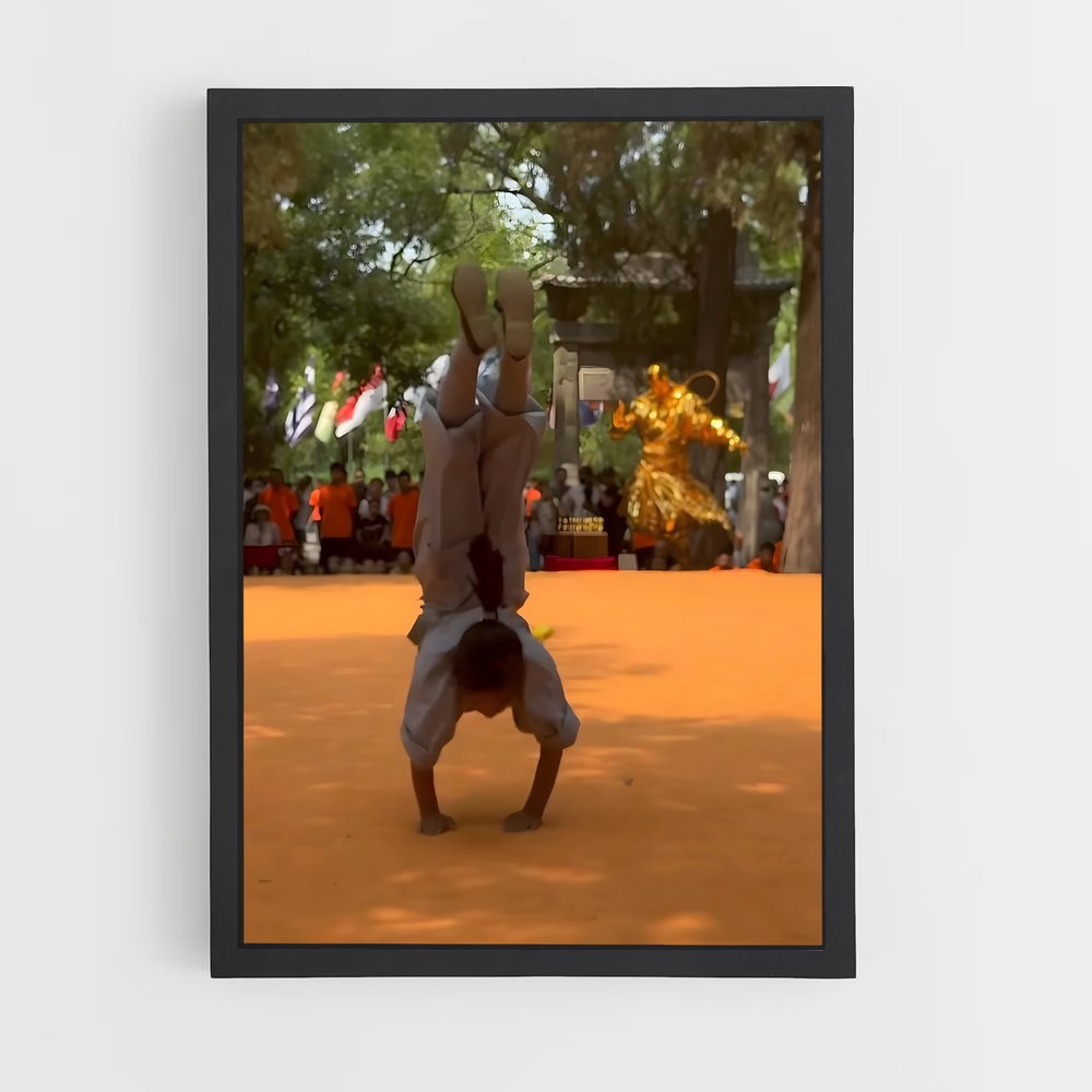 Poster Maître Wushu – affiche Kung Fu (vue 2)